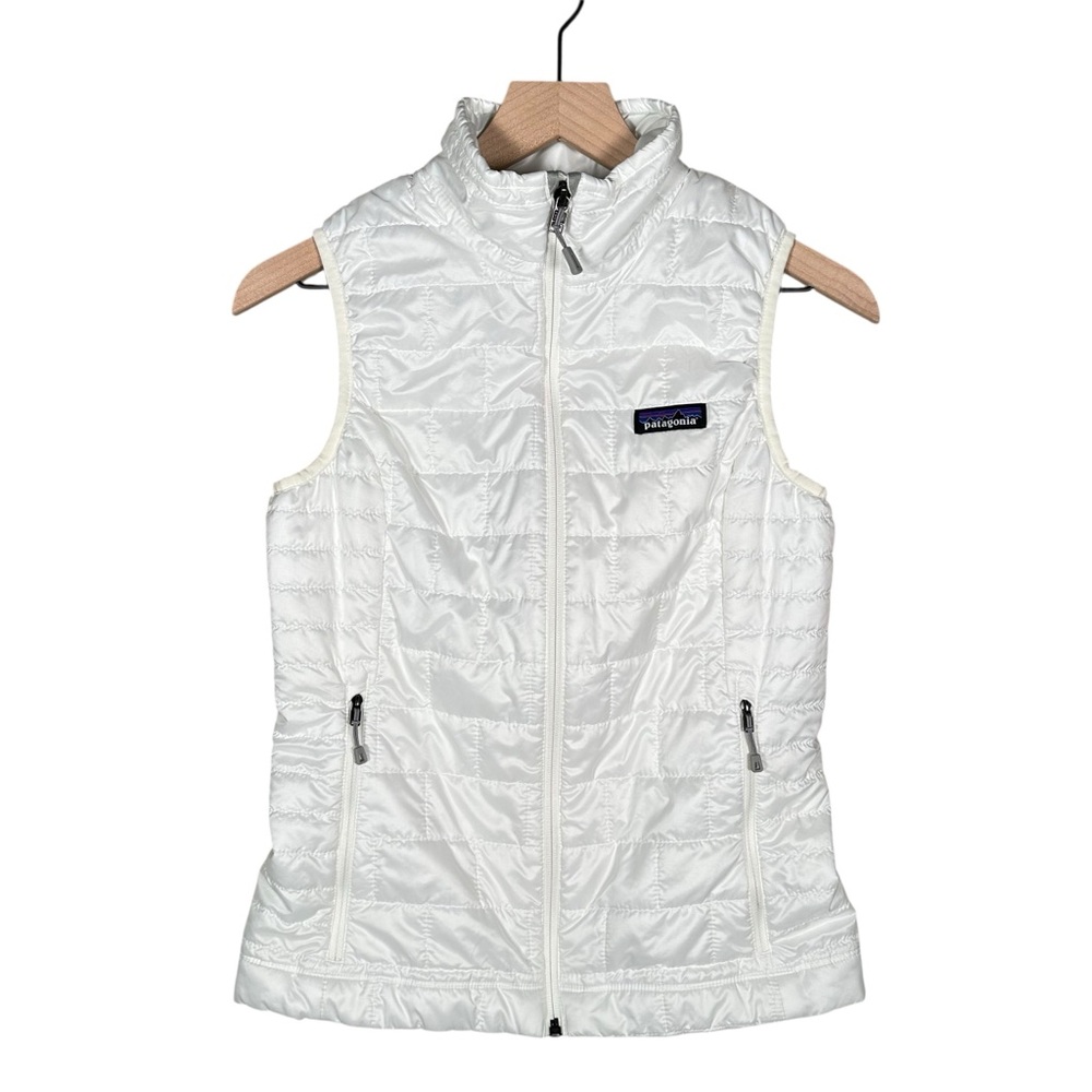 PATAGONIA Nano Puff Vest in Birch White - Picture 2 of 10